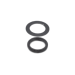 Black M12 Toggle Switch Knurled Nut & Washer Set