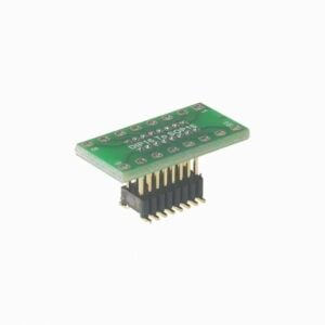 DIP16 to SOIC16 Adapter PCB on a white background