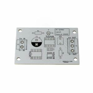 DIY Bench Power Supply DC Splitter PCB on a white background
