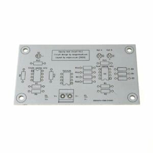 DIY Op-Amp Tester PCB on a white background