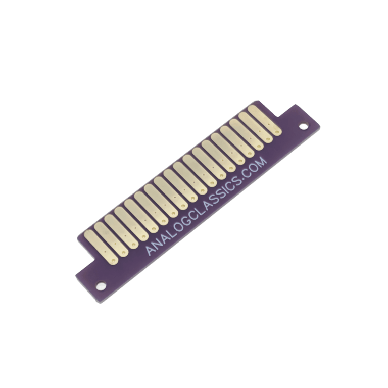 Neve 80 Series Male Card Edge Connector gold front at Analog Classics