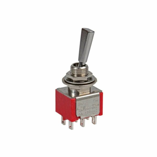 DPDT On-On Flat Mini Toggle Switch