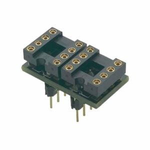 Single to Dual DIP8 Op-Amp Adapter on a white background