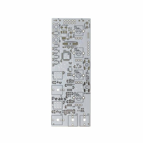 Mutated Peaks PCB on a white background