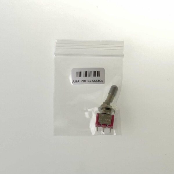 ON-ON SPDT Locking Lever Mini Toggle Switch on a white background