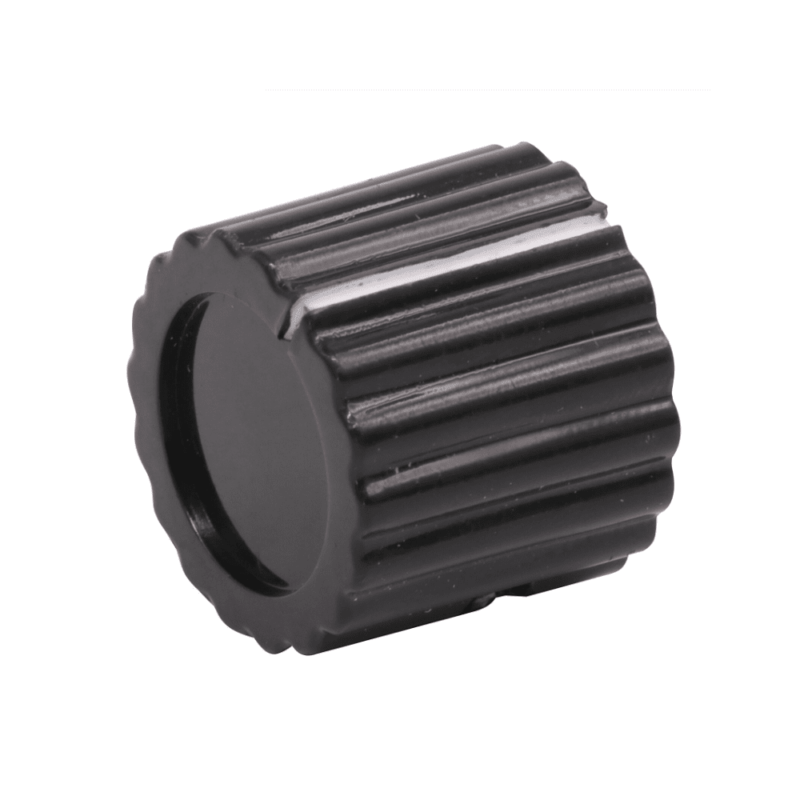Neve Marconi Knob – Fluted, Round [black] on a white background 3