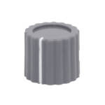 neve marconi knob fluted round grey 1