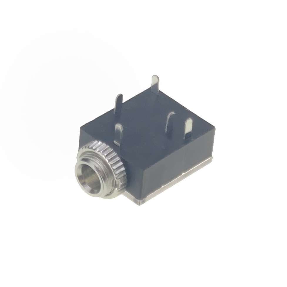 3.5mm 3-pole Female Stereo TRS Balanced Socket with Switch on a white background