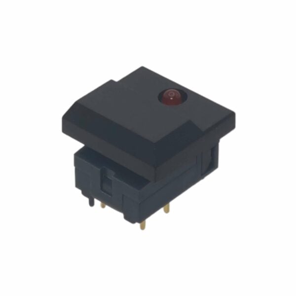 AMS RMX, RMX16 Black Pushbutton Switch w/LED