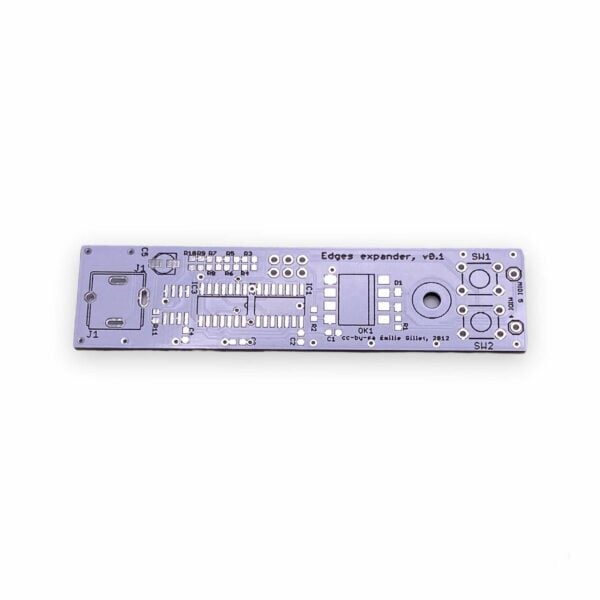 Mutated Edges Midi Expander PCB on a white background